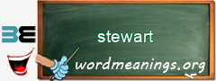 WordMeaning blackboard for stewart